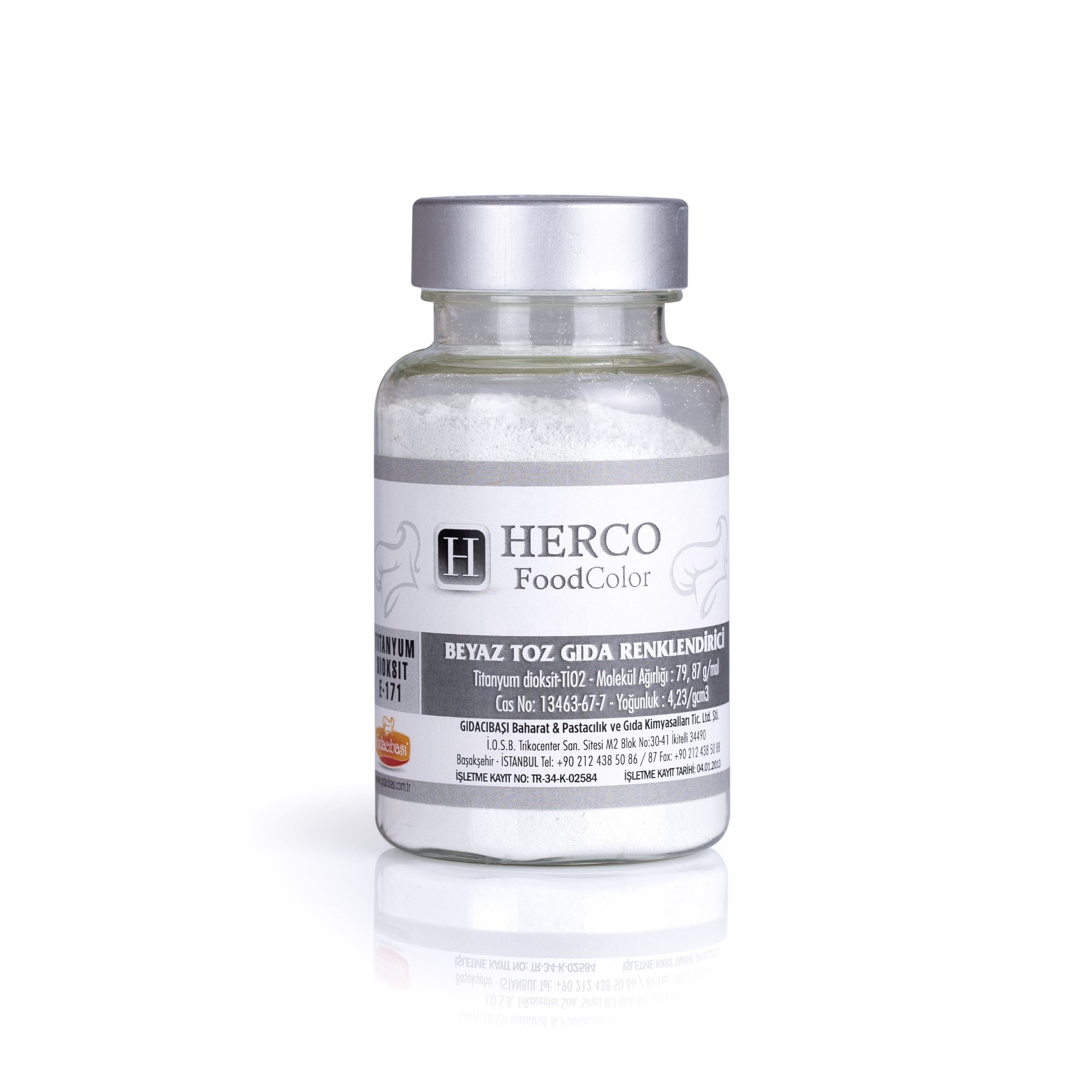 Beyaz Toz Boya Gıda Renklendirici- Herco FoodColor